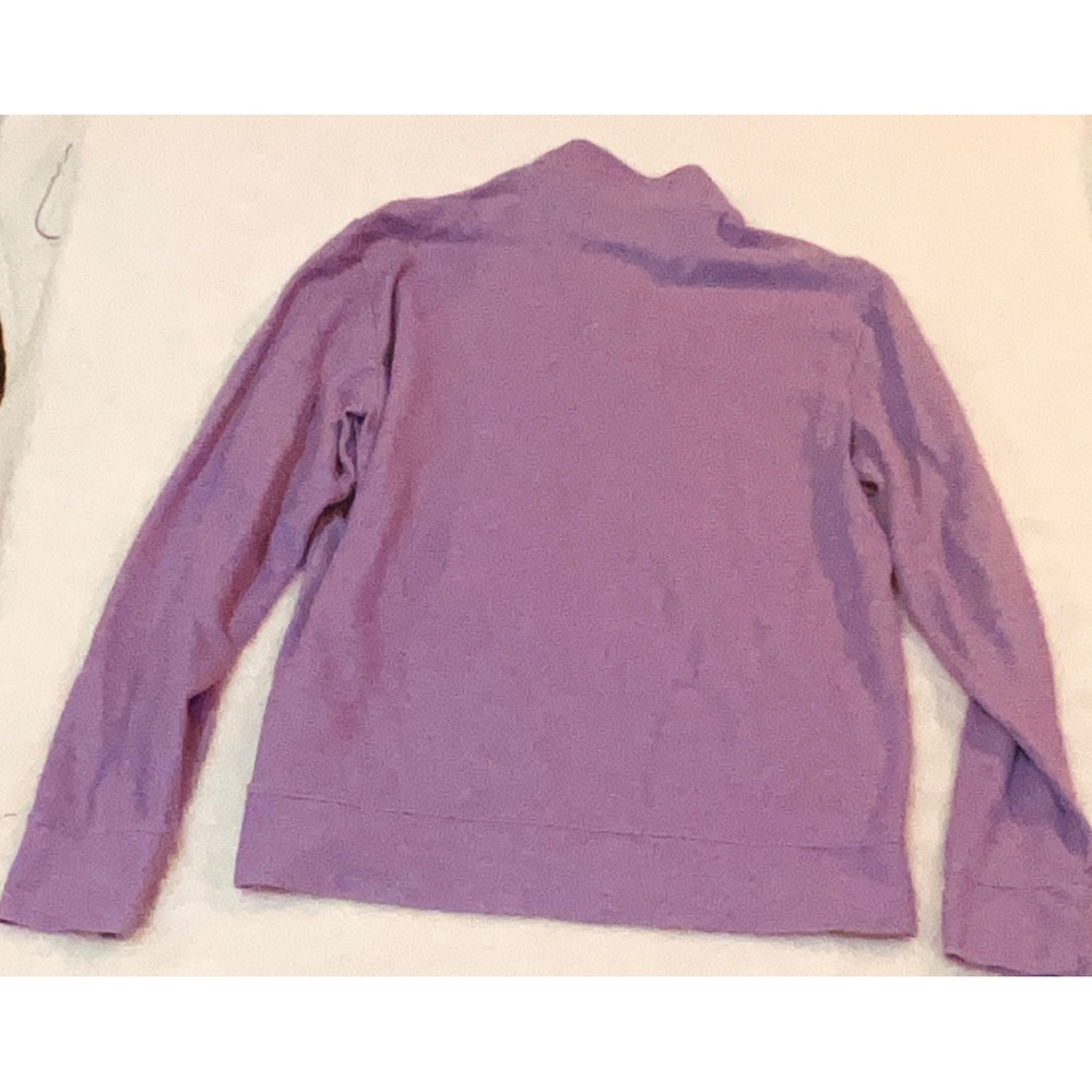 Vineyard Vines Mens Purple 100% Pima Cotton Quarter Zip Pullover Sweater Size M - Picture 4 of 5